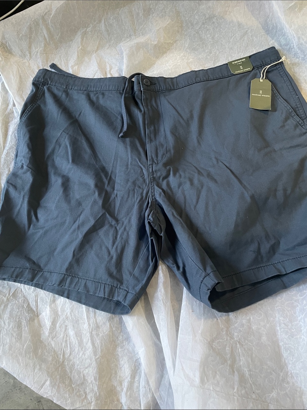 Men's Mutual Weave Blue Shorts